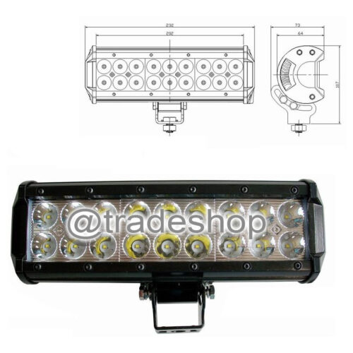 Faro Luce Led Barra D 72 120 240w Inclinabili Supporti 12v Suv Auto Paraurti