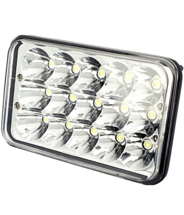 Faro Supplementare H4 Auto Fuoristrada 15 Led Abbagliante Anabbagliante Ip67