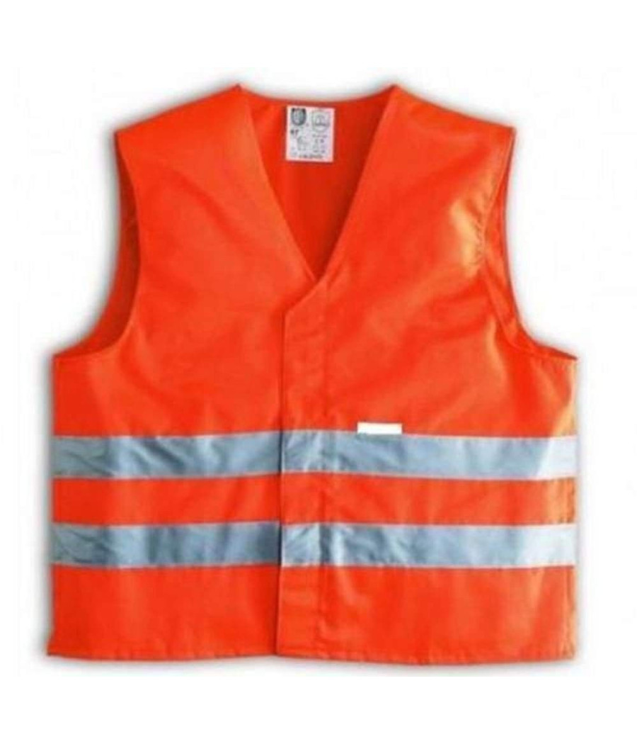 Giubbotto Gilet Arancione Emergenza Catarifrangente Riflettente Auto Moto Bici