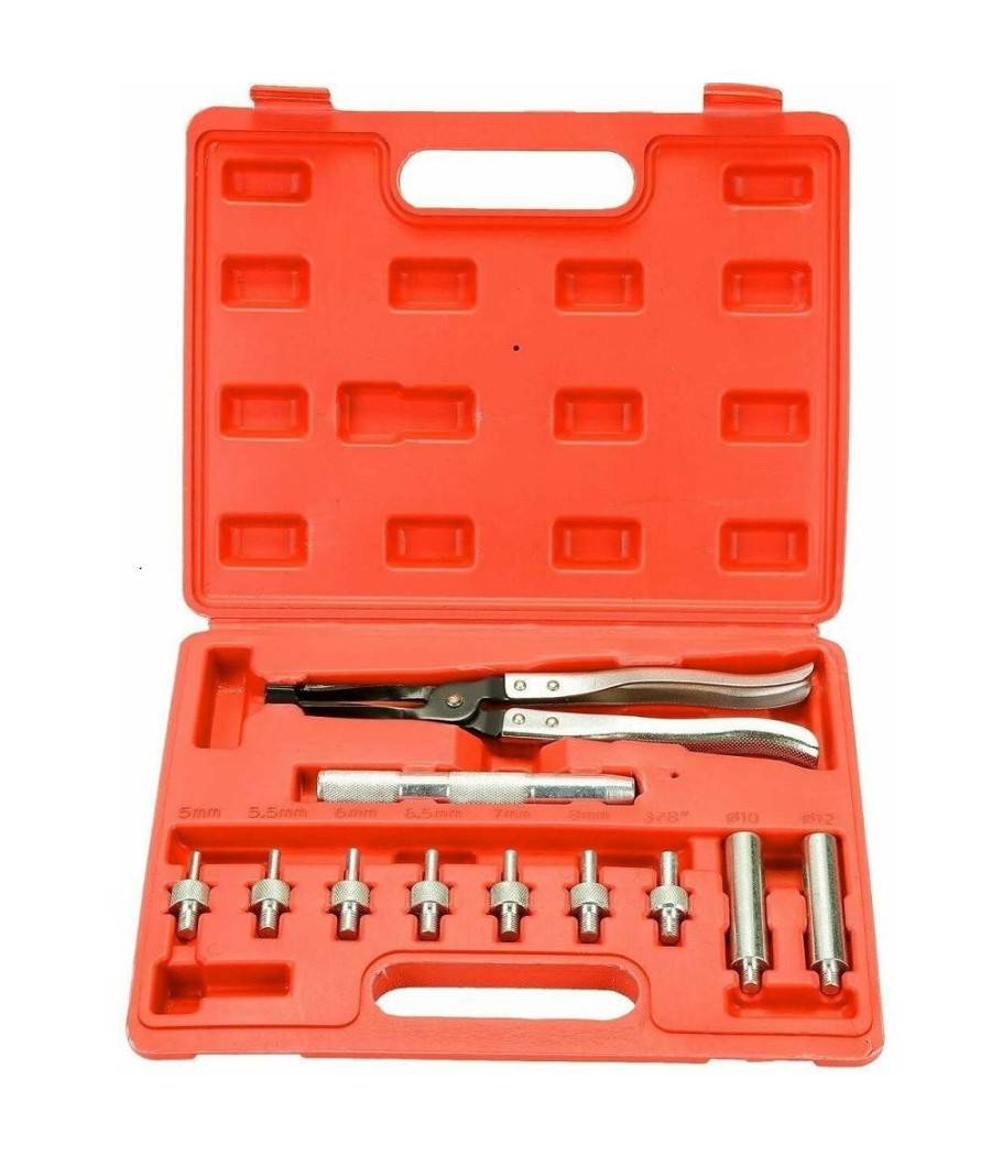 Kit 11pz Sostituzione Rimozione Installazione Valvole Stelo Adattatori Art.00112