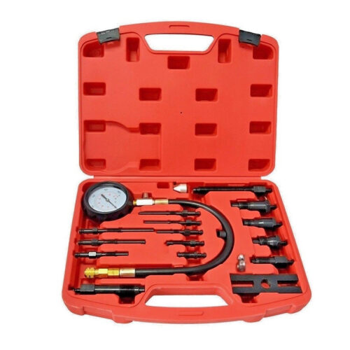Kit 18pz. Tester Pressione Di Compressione Per Motori Diesel Tdi Cdi Td Auto