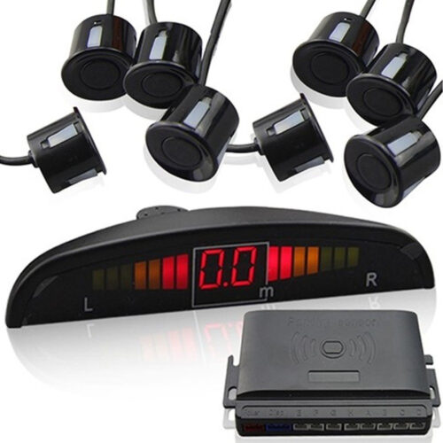 Kit 8 Sensori Di Parcheggio Auto + Display Led+suono + Radar Cicalino Acustico