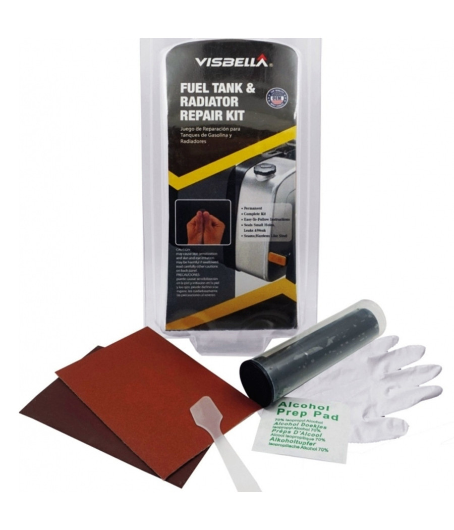 Kit Completo Riparazione Radiatore Resina Perdite Serbatoio Carburante Temperature