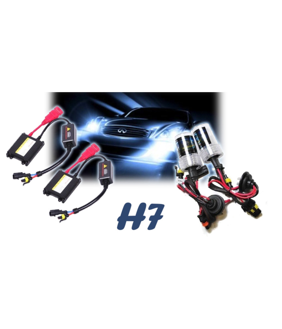 Kit Completo Xenon Xeno Lampade Fari Luci H7 6000 K Centraline 35w Auto E Moto