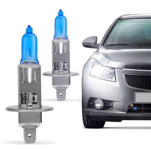 Kit Coppia Luci Fari Per Auto H1 8500k 12v 100w Xenon Halogen Bulb