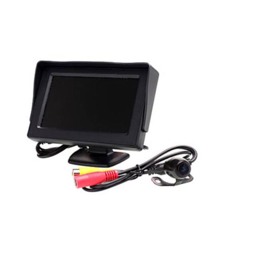 Kit Monitor Lcd Tft 4.3 Video Auto Camper Con Telecamera Retromarcia Parcheggio
