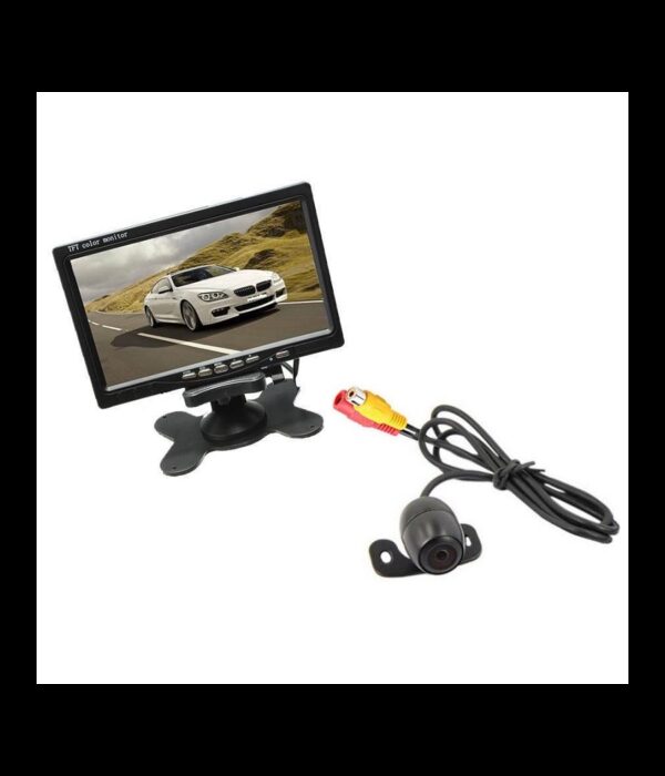 Kit Retromarcia Telecamera Camper Auto Rimorchi Monitor Lcd 7" Staffa