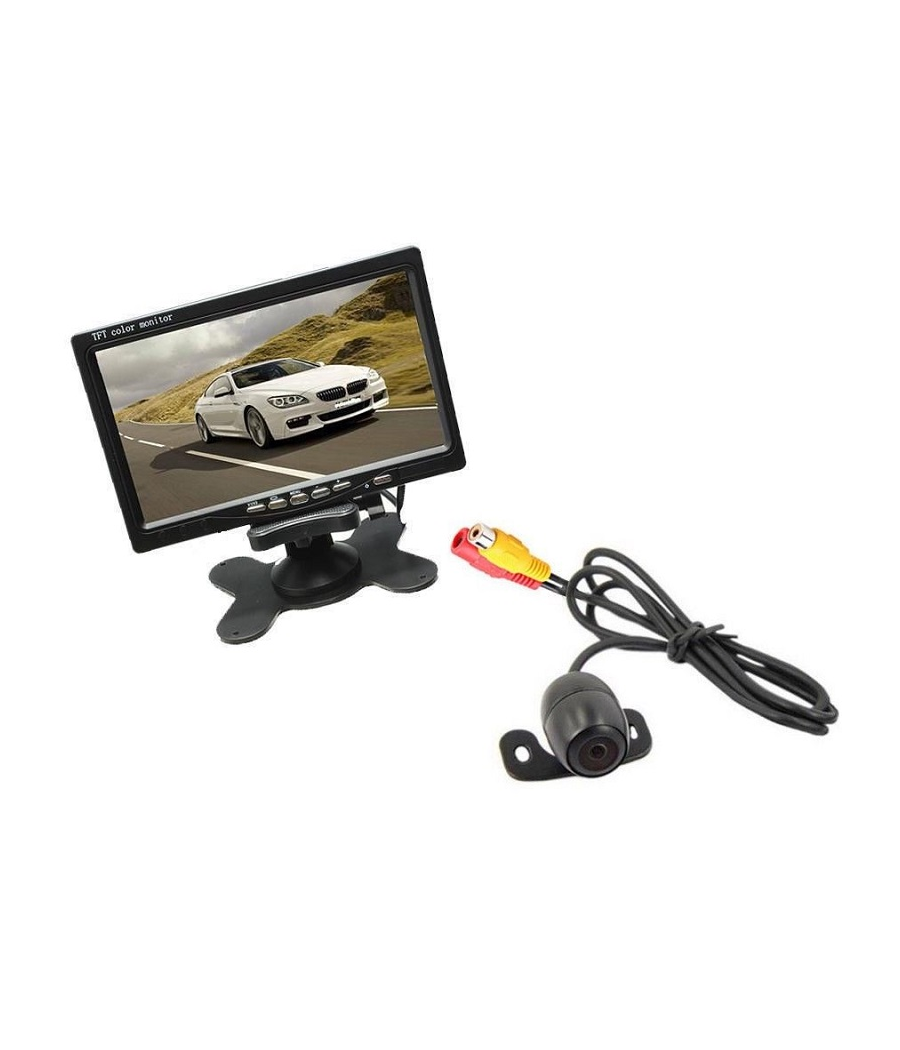 Kit Retromarcia Telecamera Camper Auto Rimorchi Monitor Lcd 7" Staffa