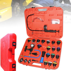 Kit Tester Di Pressione Spurgo Prova Ricarica Radiatore Test Universale 27 Pezzi