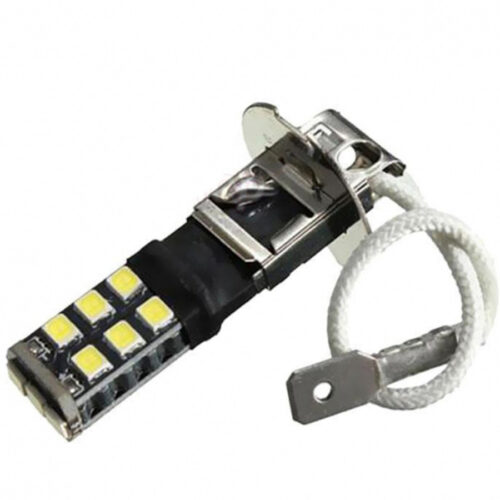 Lampada Luci Auto H3 10w Bianco Light 15 Led Smd Canbus Fendinebbia Nebbia