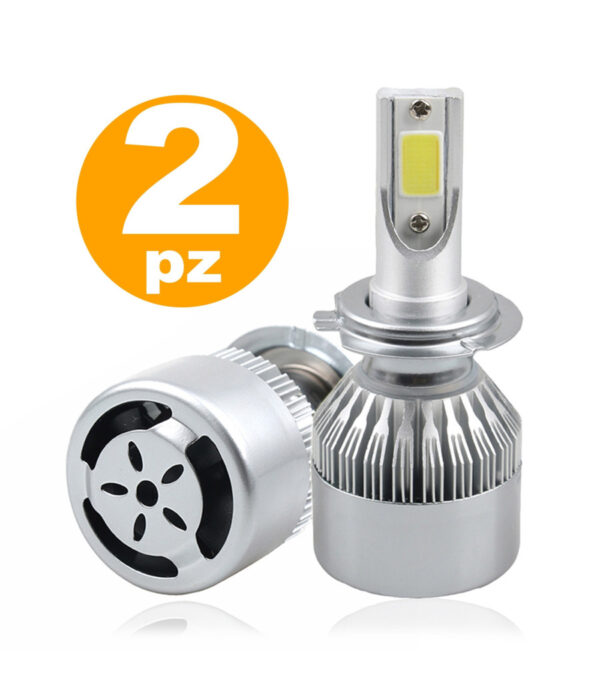 Lampade Per Anabbaglianti E Abbaglianti C6 H7 6000k Led F 36w/3800lm Auto Moto