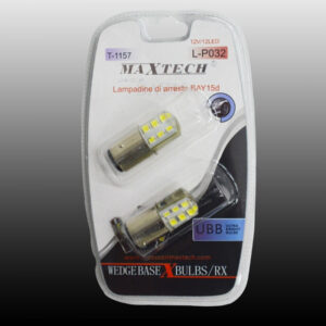 Lampadine Di Arresto Ba15d 12v / 12led Lampadine Ultra Luminose Maxtech L-p032