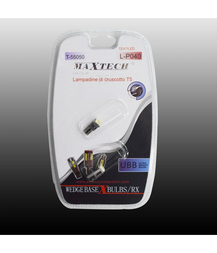 Lampadine Di Cruscotto T5 Maxtech L-p040 12v / 1led Lampadine Ultra Luminose