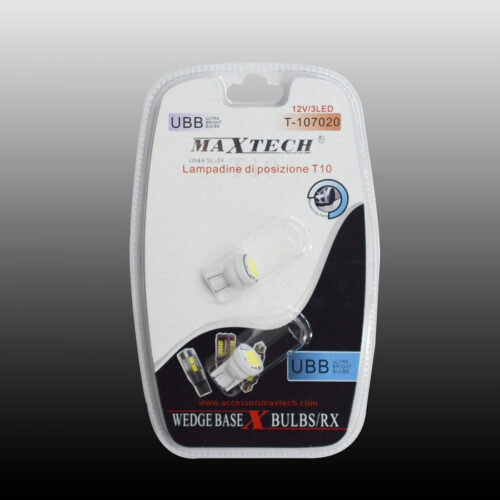 Lampadine Di Posizione Maxtech T-107020 12v / 3led Lampadine Ultra Luminose