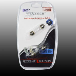 Lampadine Di Posizione Sv8.5 Lampadine Ultra Luminose Maxtech L-p043 12v-5w/36mm