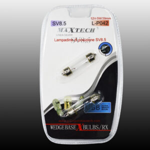 Lampadine Di Posizione Sv8.5 Maxtech L-p042 12v-5w/39mm Lampadine Ultra Luminose