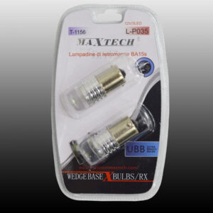 Lampadine Di Retromarcia Ba15s 12v / 3led Lampadine Ultra Luminose Maxtech L-p035