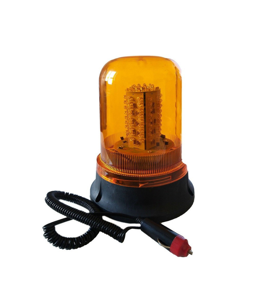 Lampeggiante 100 Led Segnalatore Emergenza Rotante Calamita Magnetico Auto 12v