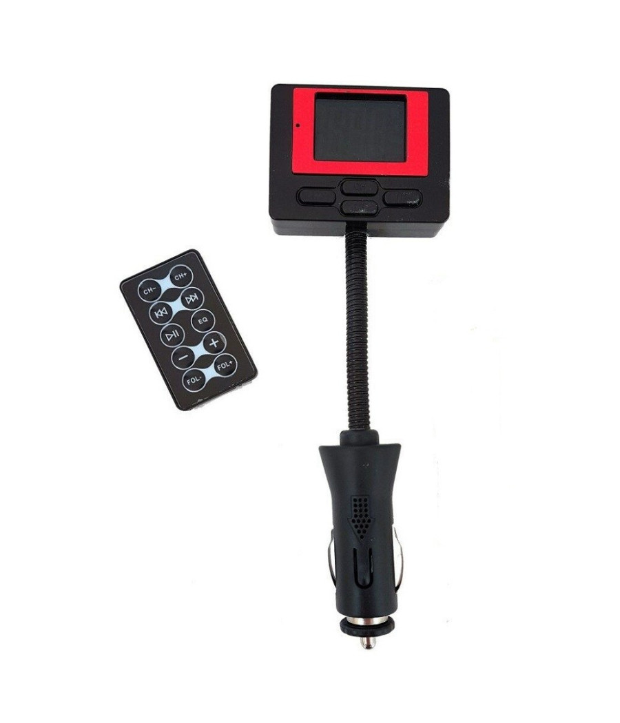 Lettore Trasmettitore Fm Mp3 Per Auto Presa Accendisigari Usb Scheda Sd Mmc