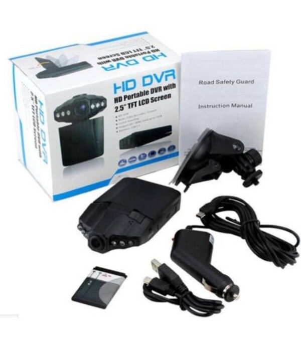 Mini Dvr Telecamera Videoregistratore Auto Hd Monitor Lcd 2.5" Video 6 Led