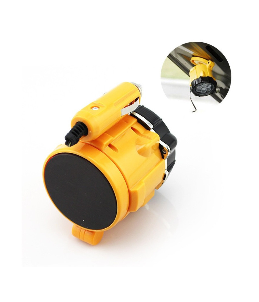 Mini Lampada Torcia Emergenza 5 Led Magnetica 10w Accendisigari 12v Auto