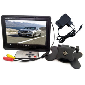 Monitor Lcd Tft 7" A Colori Auto Camper X Poggiatesta Telecomando E Caricatore