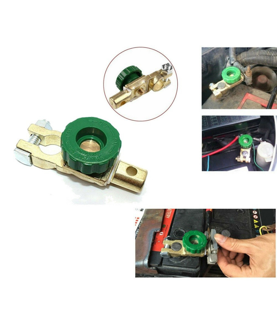 Morsetto Staccabatteria Antifurto Stacca Batteria Auto Barca Camper 12/24v