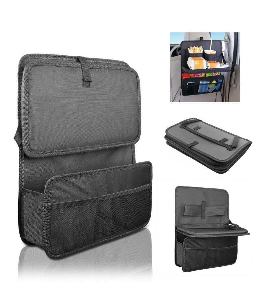 Organizer Borsa Salvaspazio Per Sedile Posteriore Auto Con Mensola Porta Oggetti
