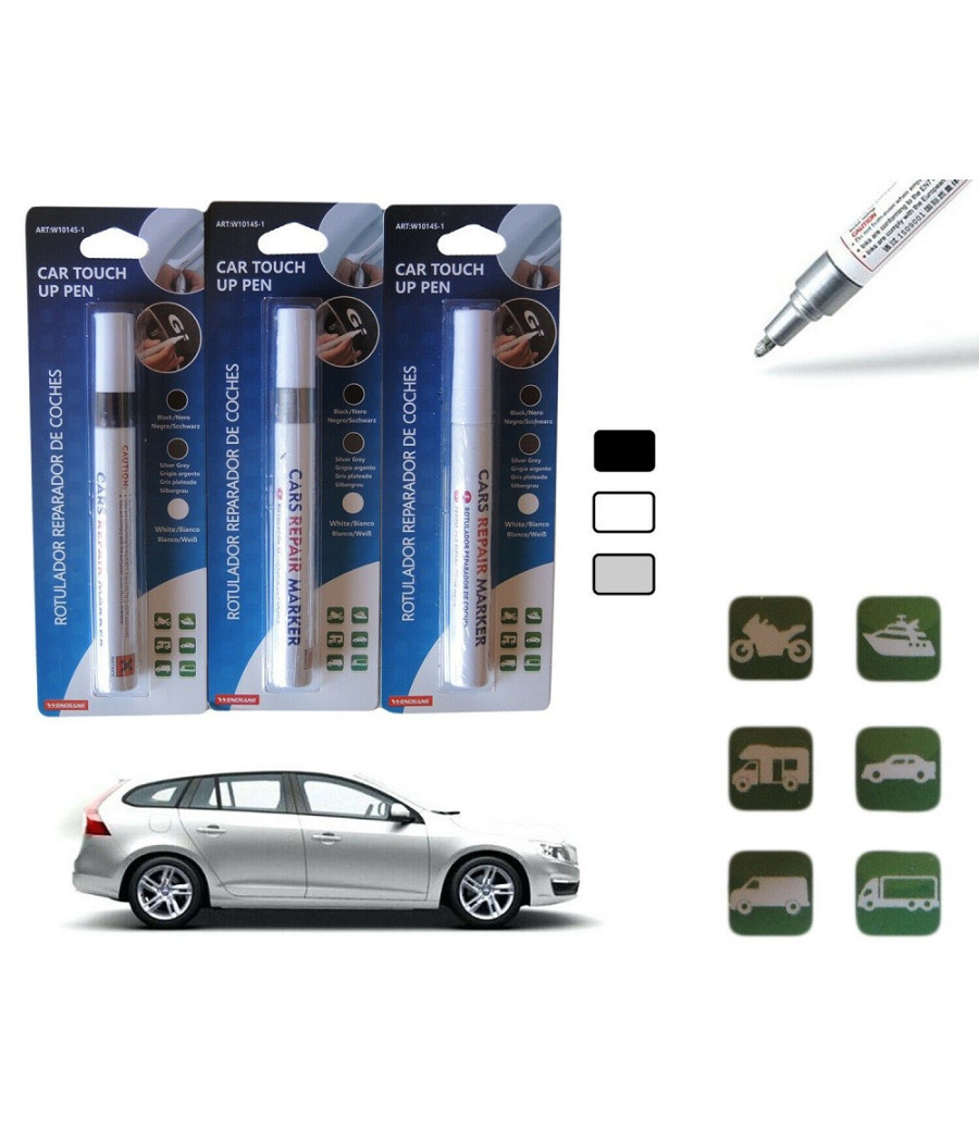 Penna Pennarello Per Ritocco Graffi Carrozzeria Elimina Ripara Auto Moto