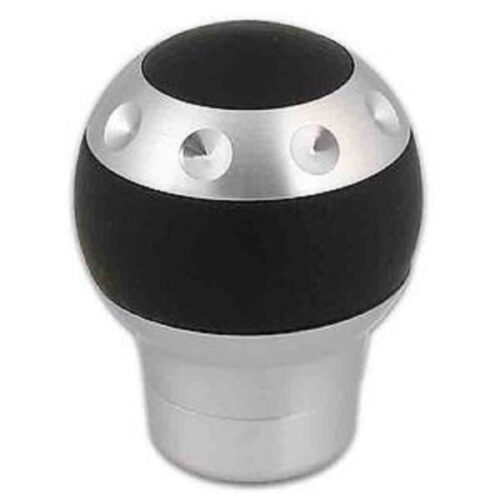 Pomello Leva Cambio Alluminio Spazzolato Pelle Attacco Universale Tuning Per Auto