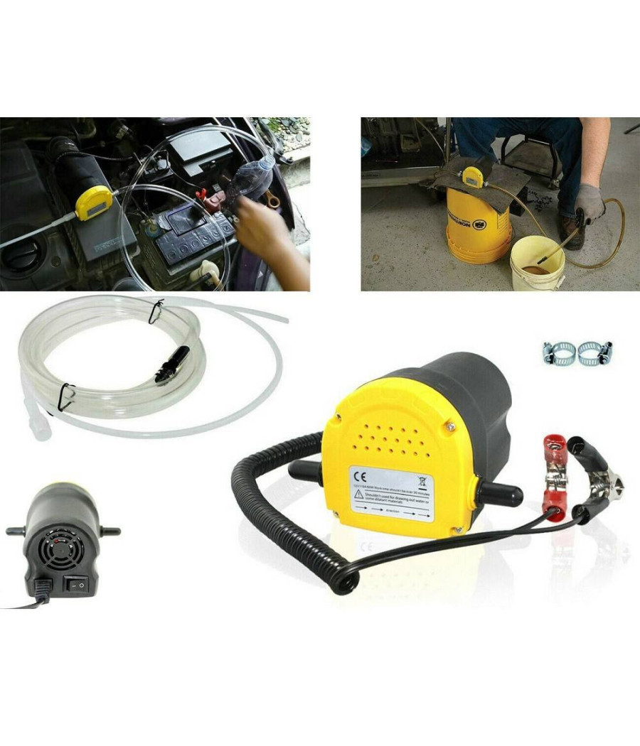 Pompa Aspirazione Estrazione Cambio Olio Gasolio Diesel Elettrica 12v Auto