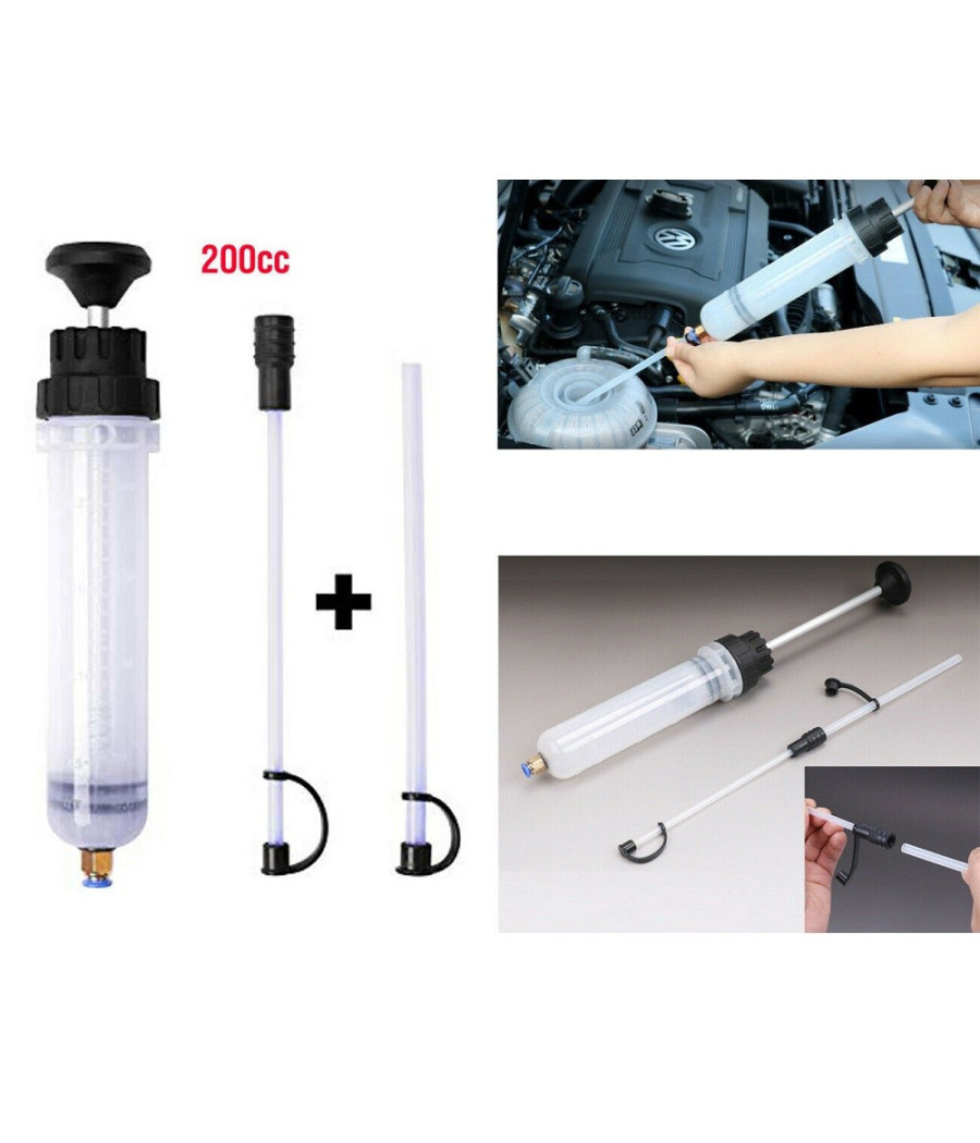 Pompa Manuale Per Cambio Olio Pompa Aspirazione Liquidi Audi Vw Seat 200cc 200ml