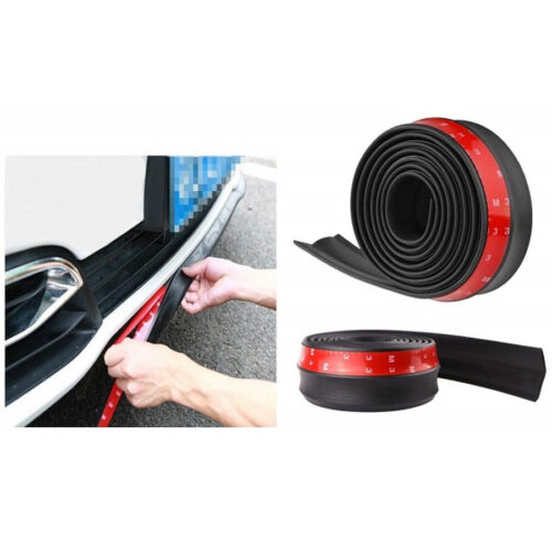 Protezione Guarnizione Adesiva 2mt 22mm Auto Spoiler Paraurti Portiera Gomma Paracolpi