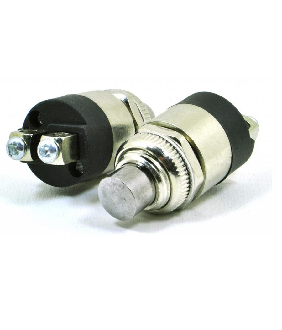 Pulsante Avviamento Universale Auto Moto Camper Barche 12v 24v Metallo Cromato