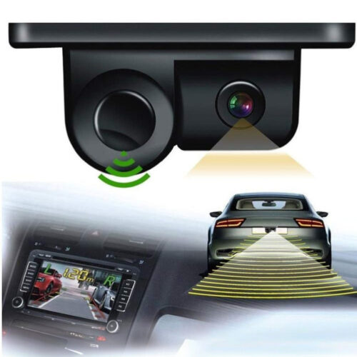 Retrocamera Ac 201 Hd Telecamera Posteriore Sensore Parcheggio 2in1 Angolo 120°