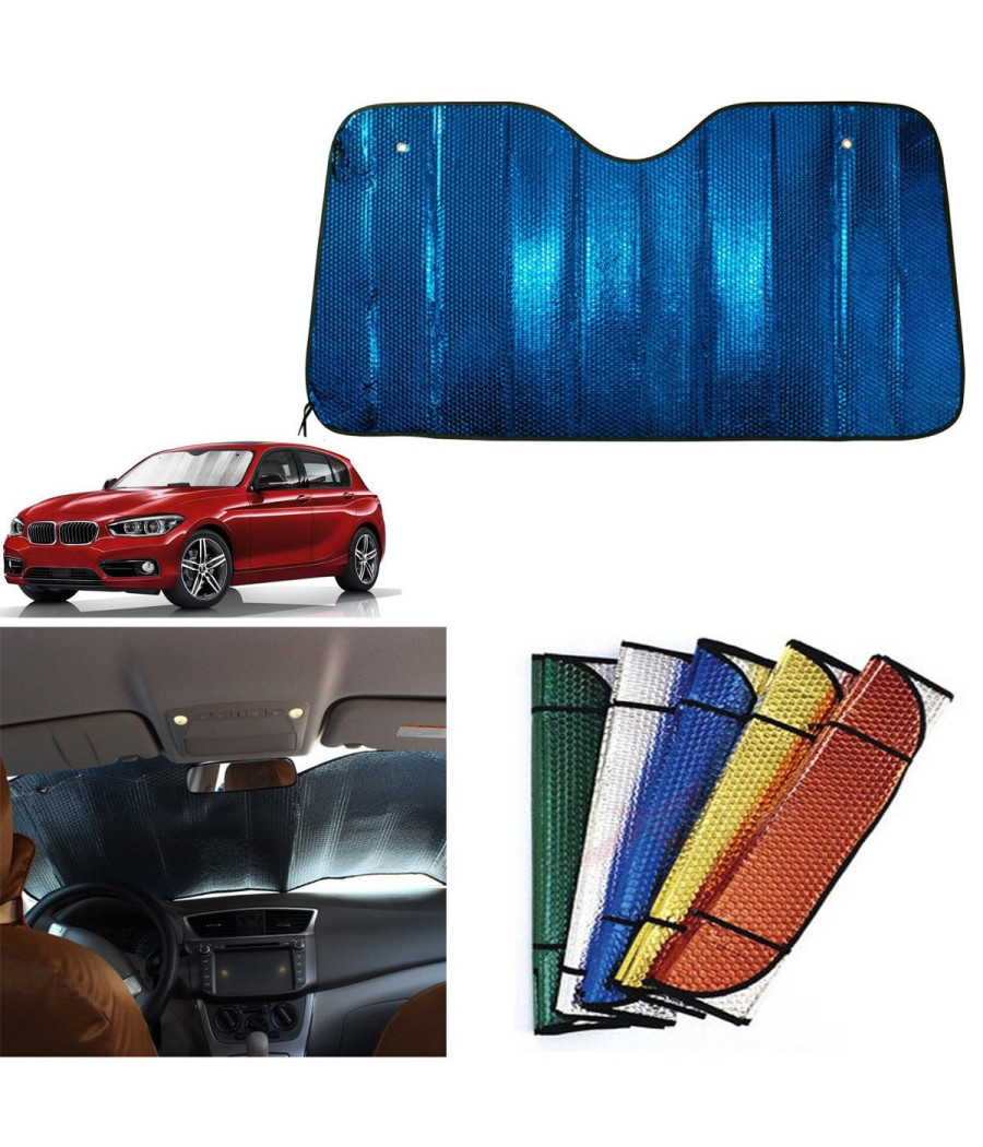 Set 2 Tendina Parasole Per Parabrezza Auto Camper Protezione Cruscotto 140 X 70cm