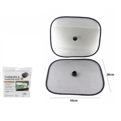 Set 2 Tendine Parasole Oscuranti Auto Finestre Con Ventose Rete Finestrino 70162