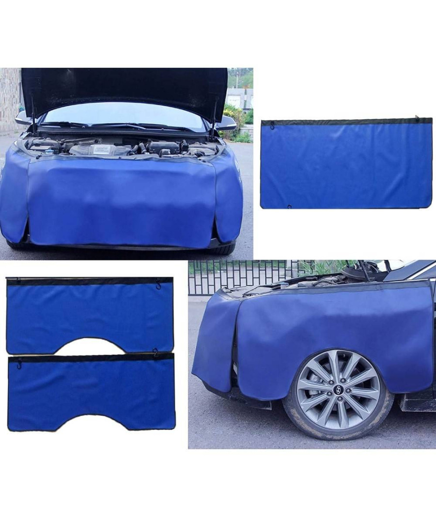 Set 3pz Copertura Parafango Auto Telo Protezione Carrozzeria Rivestimento Protettivo