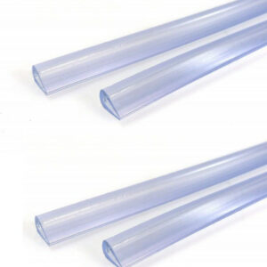 Set 4 Paracolpi Striscia Profilo Portiera Auto Tuning Pvc Trasparente 88cm 68cm