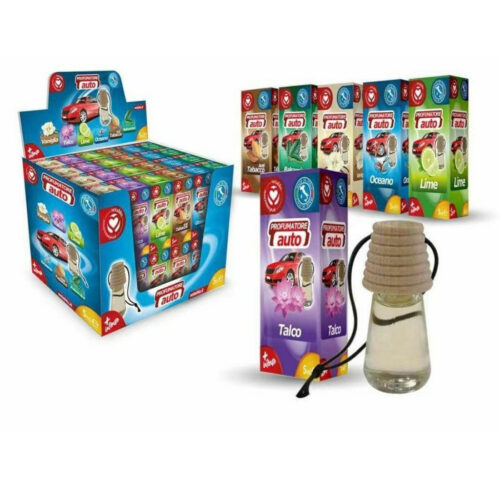 Set 48pz Boccetta Profumatore Profumo Deodorante Auto 5ml Varie Fragranze 596125