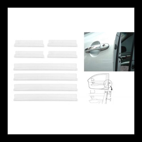 Set 8pz Protezione Universale Guarnizione Portiera Auto Adesiva Flessibile Paracolpi