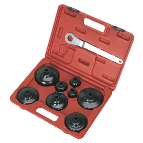 Set 9 Pz Chiavi A Tazza Per Filtro Olio Auto Con Chiave Smontaggio Montaggio