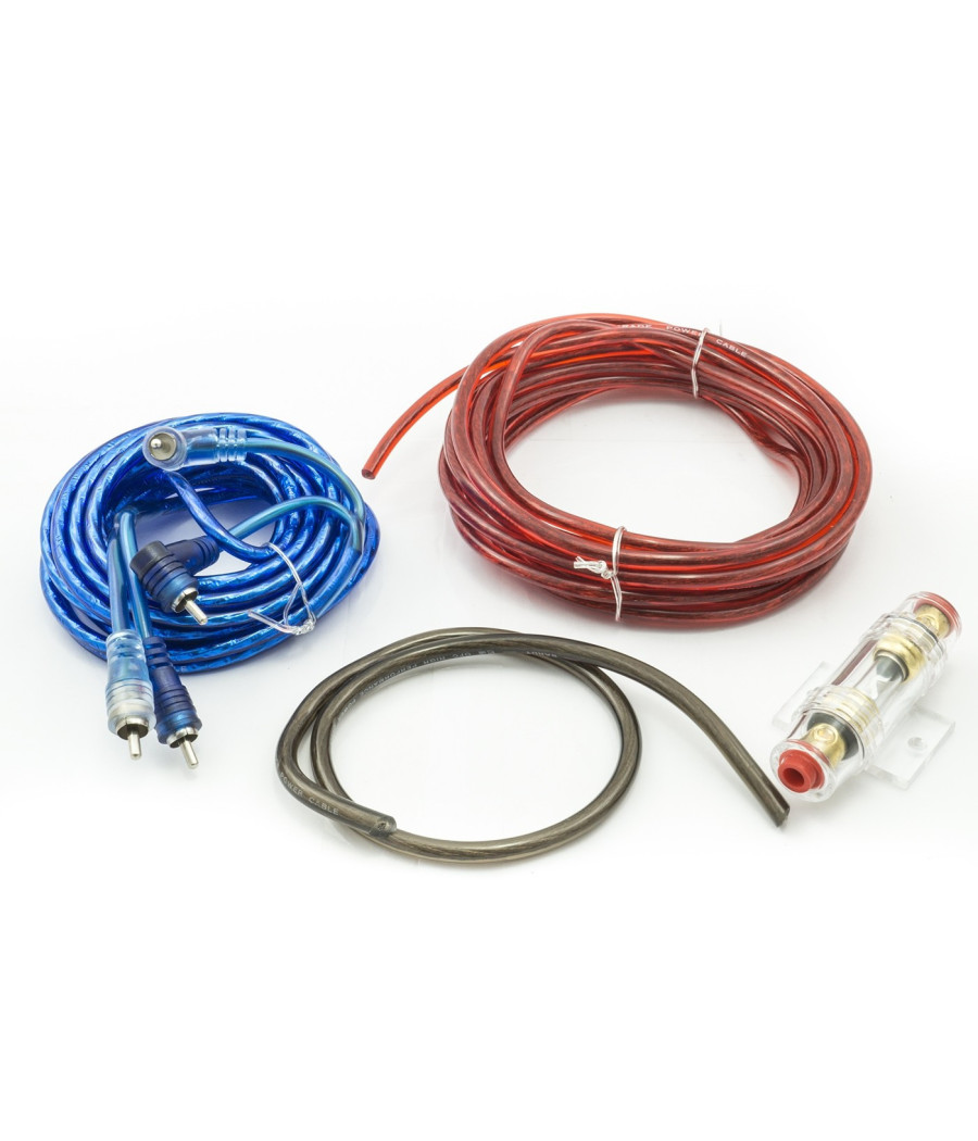 Set Cavi Fusibili Impianto Stereo Audio Auto Per Alte Prestazioni Anti Disturbo