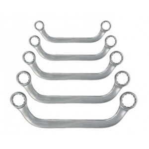 Set Kit 5 Pezzi Chiavi Poligonali Doppie Speciali A U In Chrome Vanadium