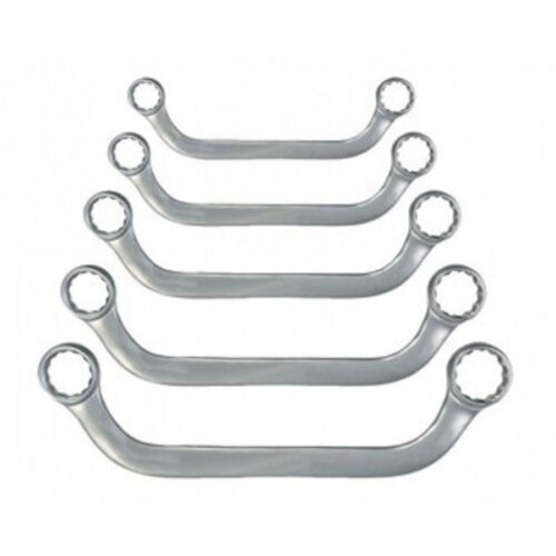 Set Kit 5 Pezzi Chiavi Poligonali Doppie Speciali A U In Chrome Vanadium