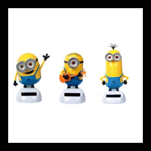 Statuetta Oscillante Ad Energia Solare Minions Cattivissimo Me Dondolo Movimento Auto