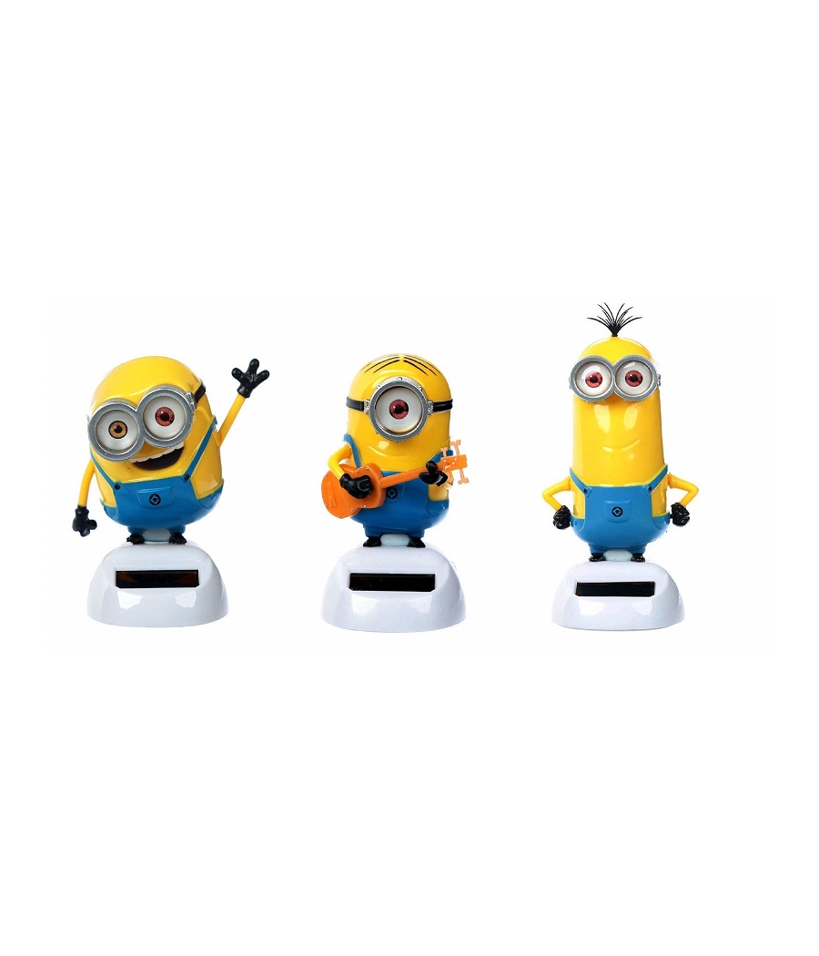 Statuetta Oscillante Ad Energia Solare Minions Cattivissimo Me Dondolo Movimento Auto