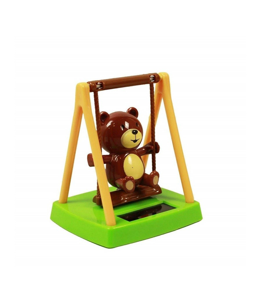 Statuetta Oscillante Ad Energia Solare Orso A Dondolo Movimento Cruscotto Auto