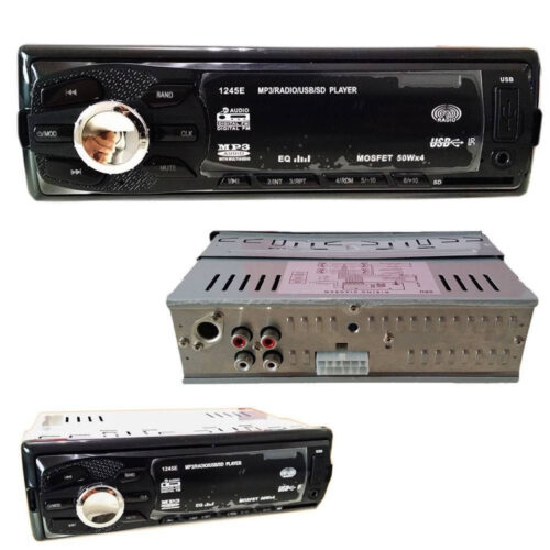 Stereo Autoradio Auto Camper Radio Fm Mp3 Porta Usb Sd Lcd 50wx4 Rca Gt-1245e