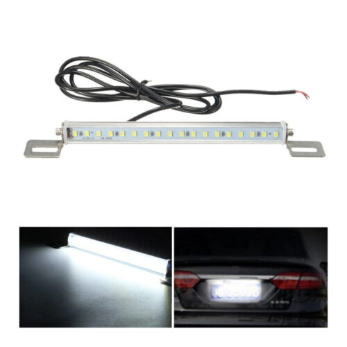 Strip Led Bianco Freddo Per Targa 15w 12v Retromarcia Retro Marcia Universale